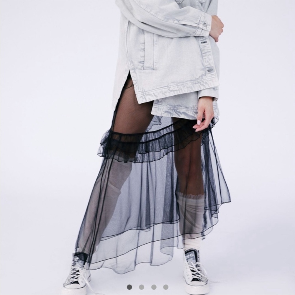 Free People sheer slip floor length